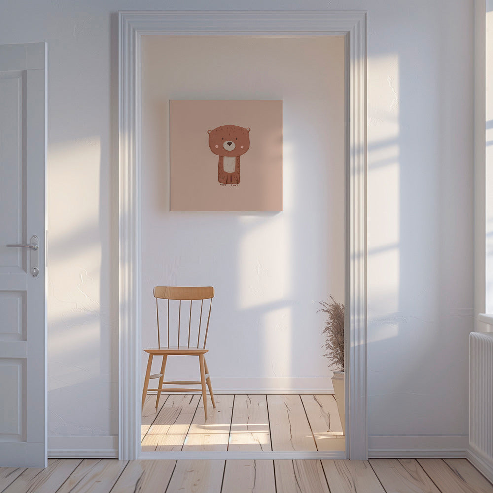 Illustrerad björn poster