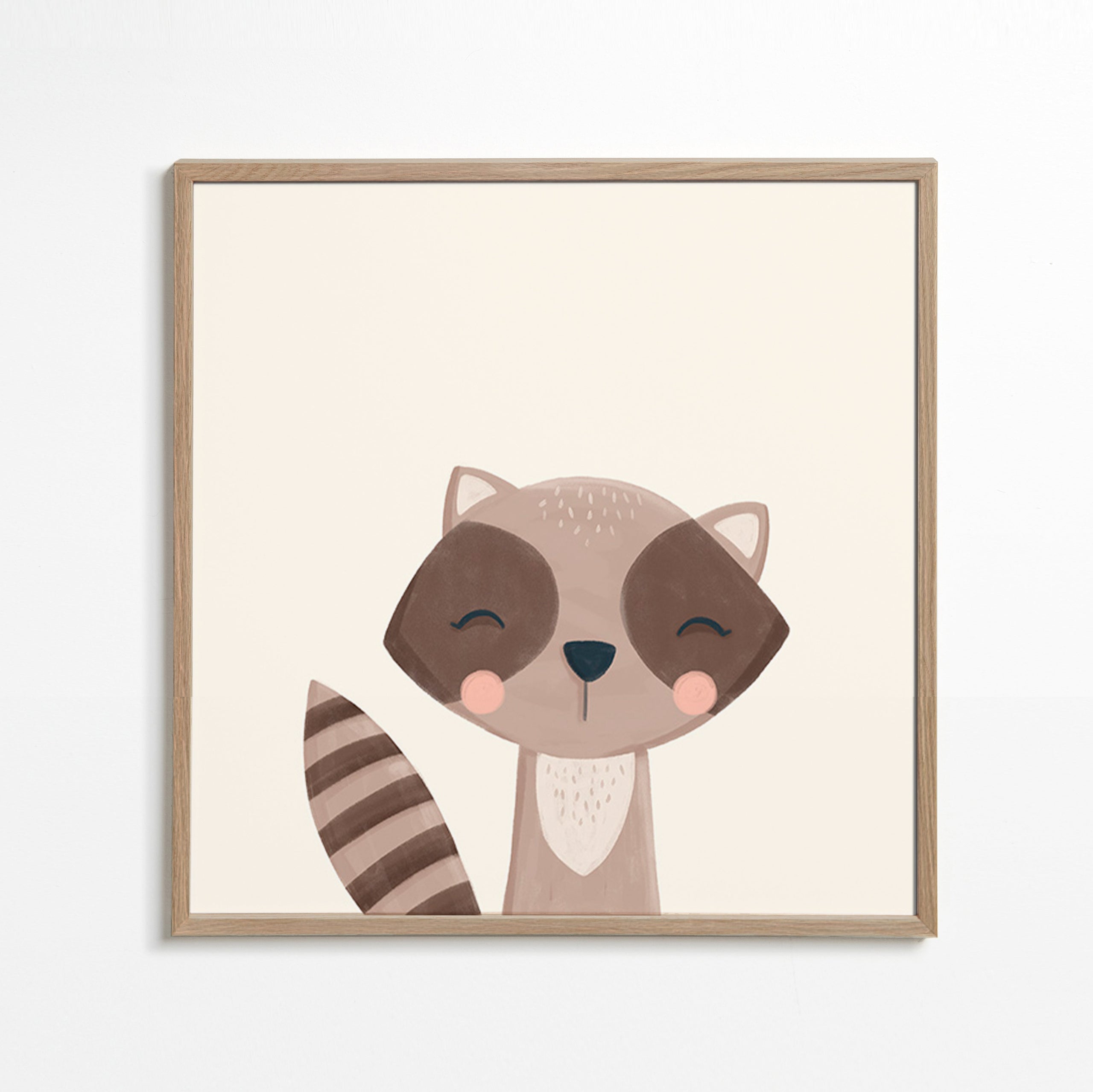 Barnposter leende mårdhund