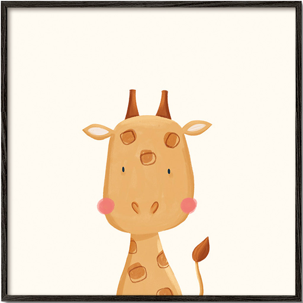 Barnposter: söt giraff