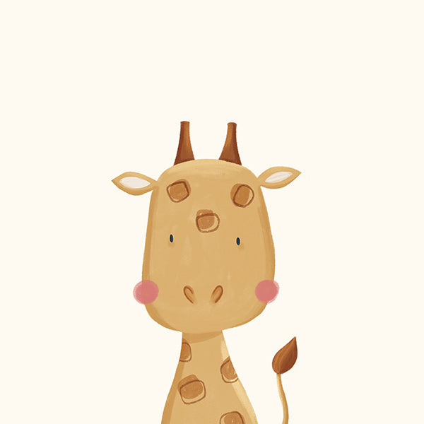 Barnposter: söt giraff