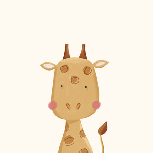 Barnposter: söt giraff