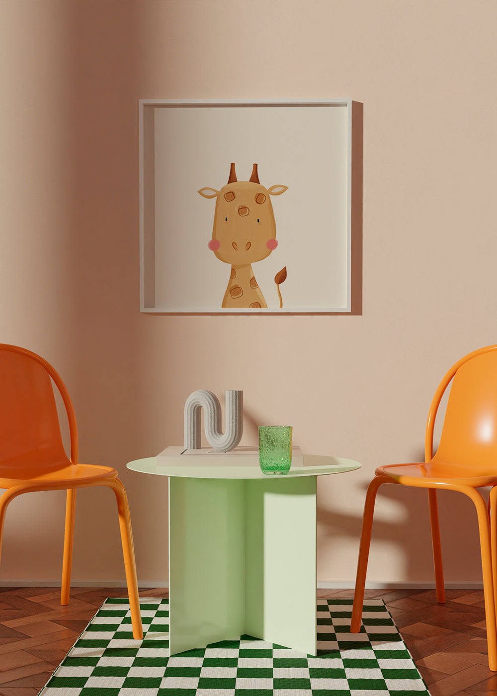 Barnposter: söt giraff