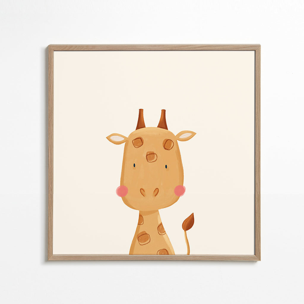 Barnposter: söt giraff