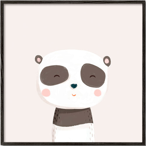 Barnposter söt panda illustration