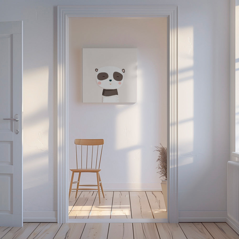 Barnposter söt panda illustration