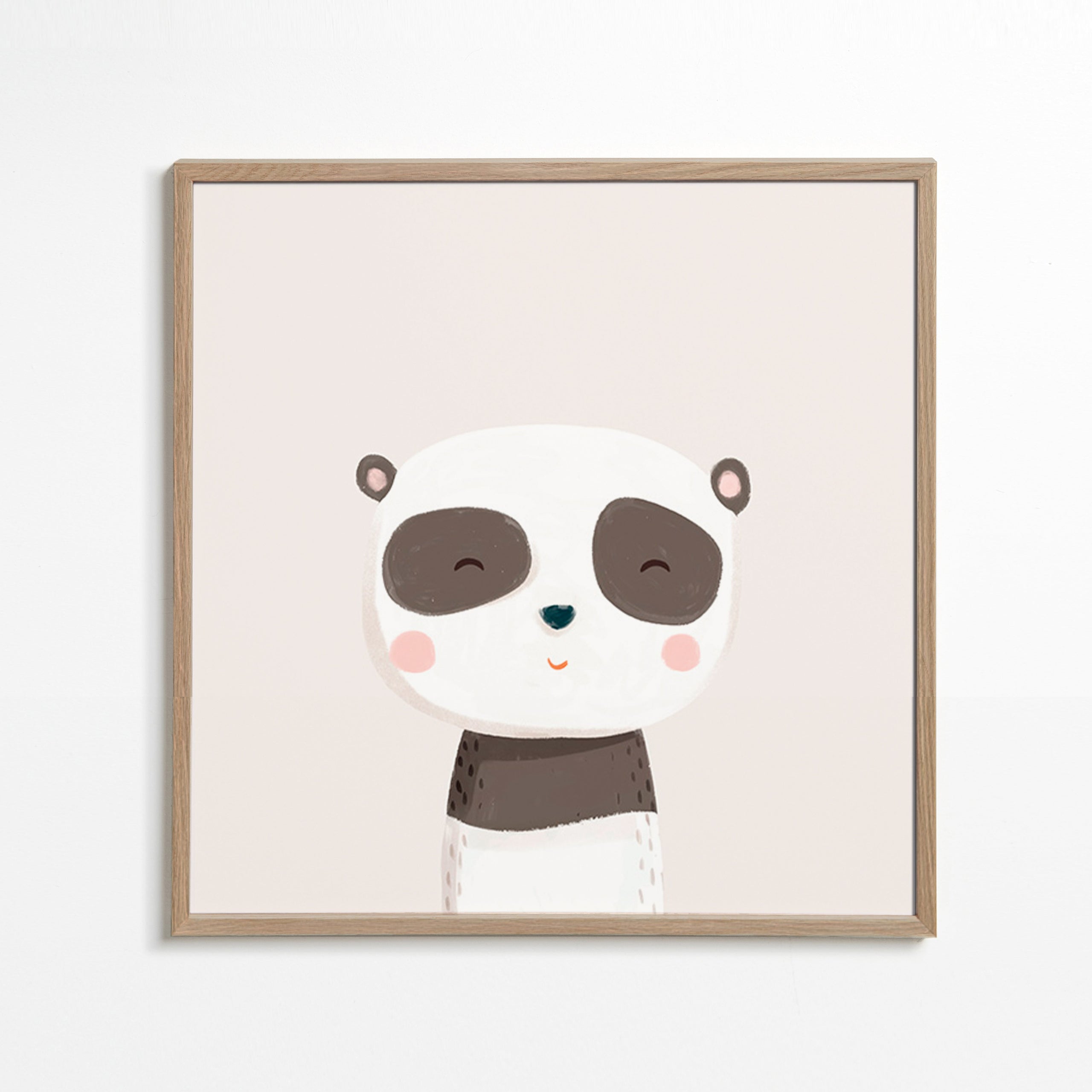 Barnposter söt panda illustration