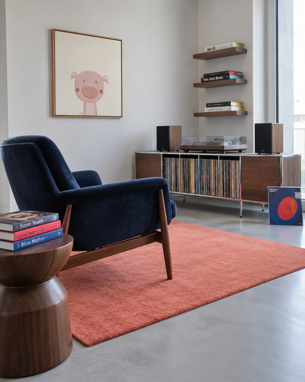 Sweet pig - Framed canvas in an interior
