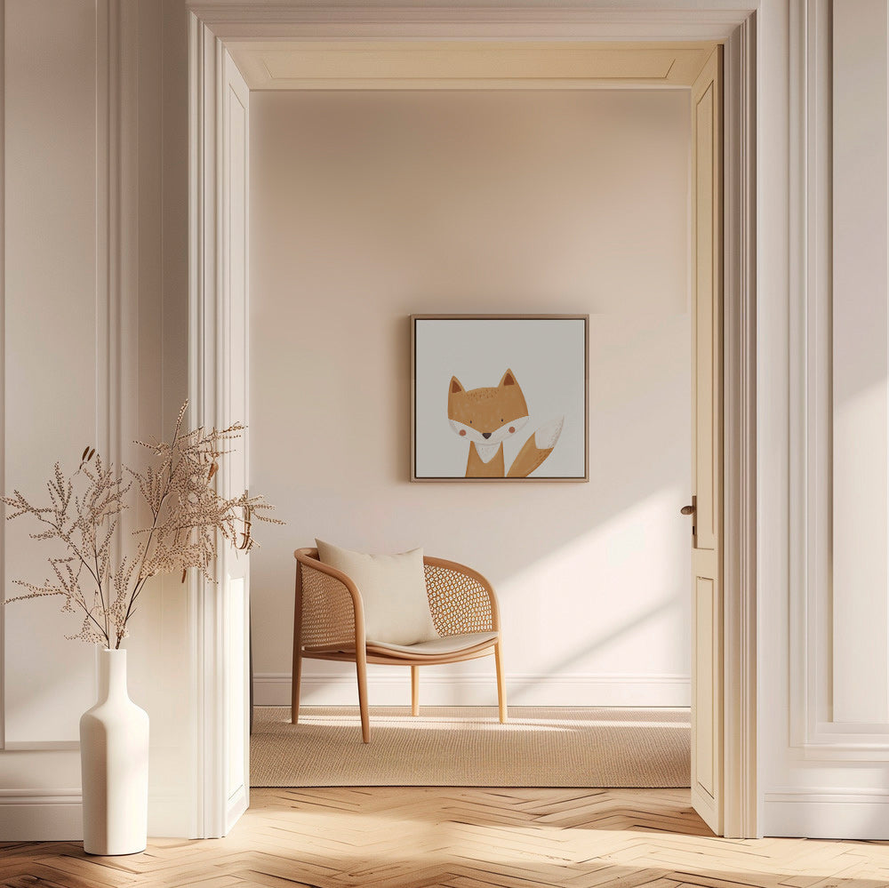 Söt räv illustration