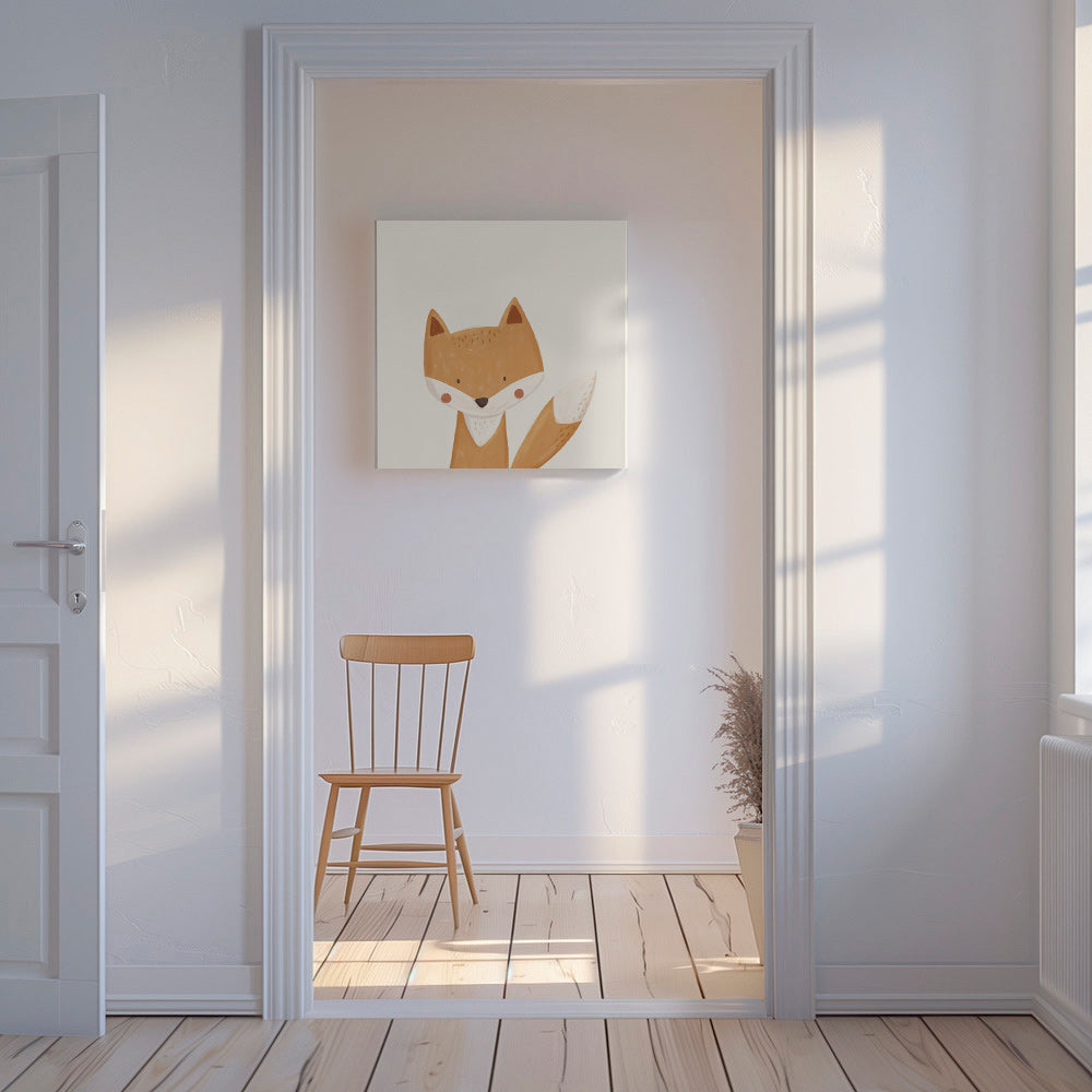 Söt räv illustration