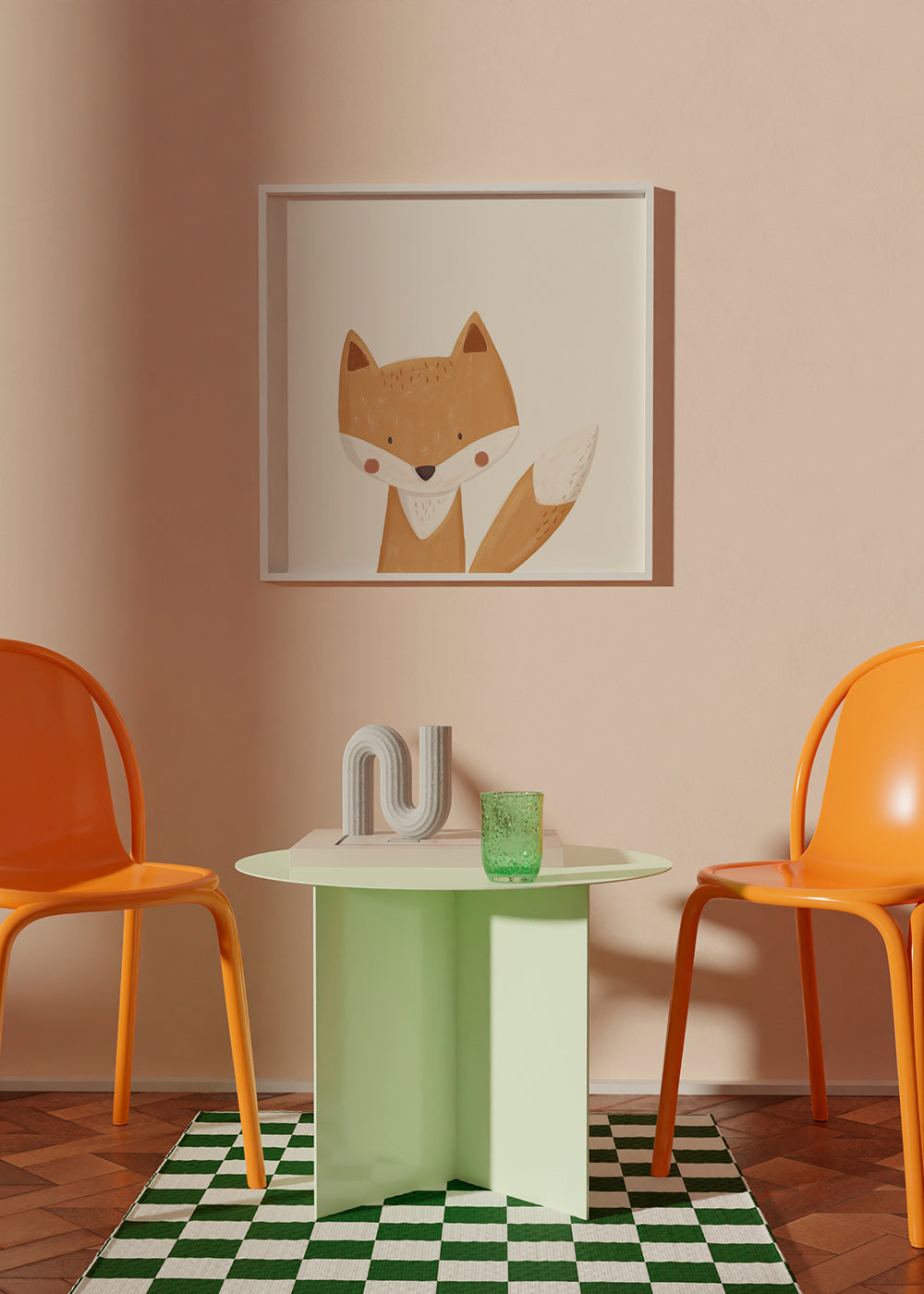 Söt räv illustration