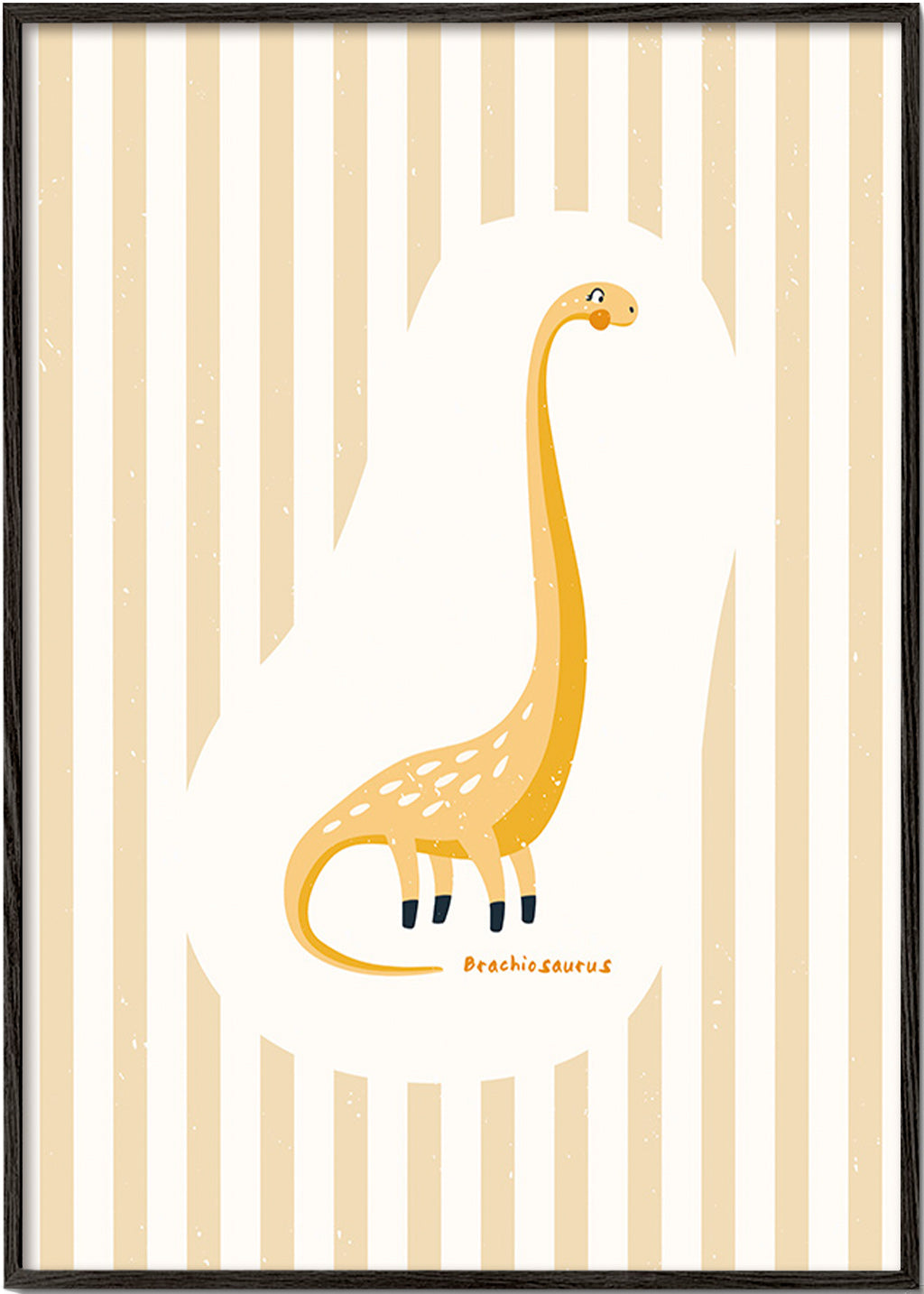 Barnposter Brachiosaurus gul