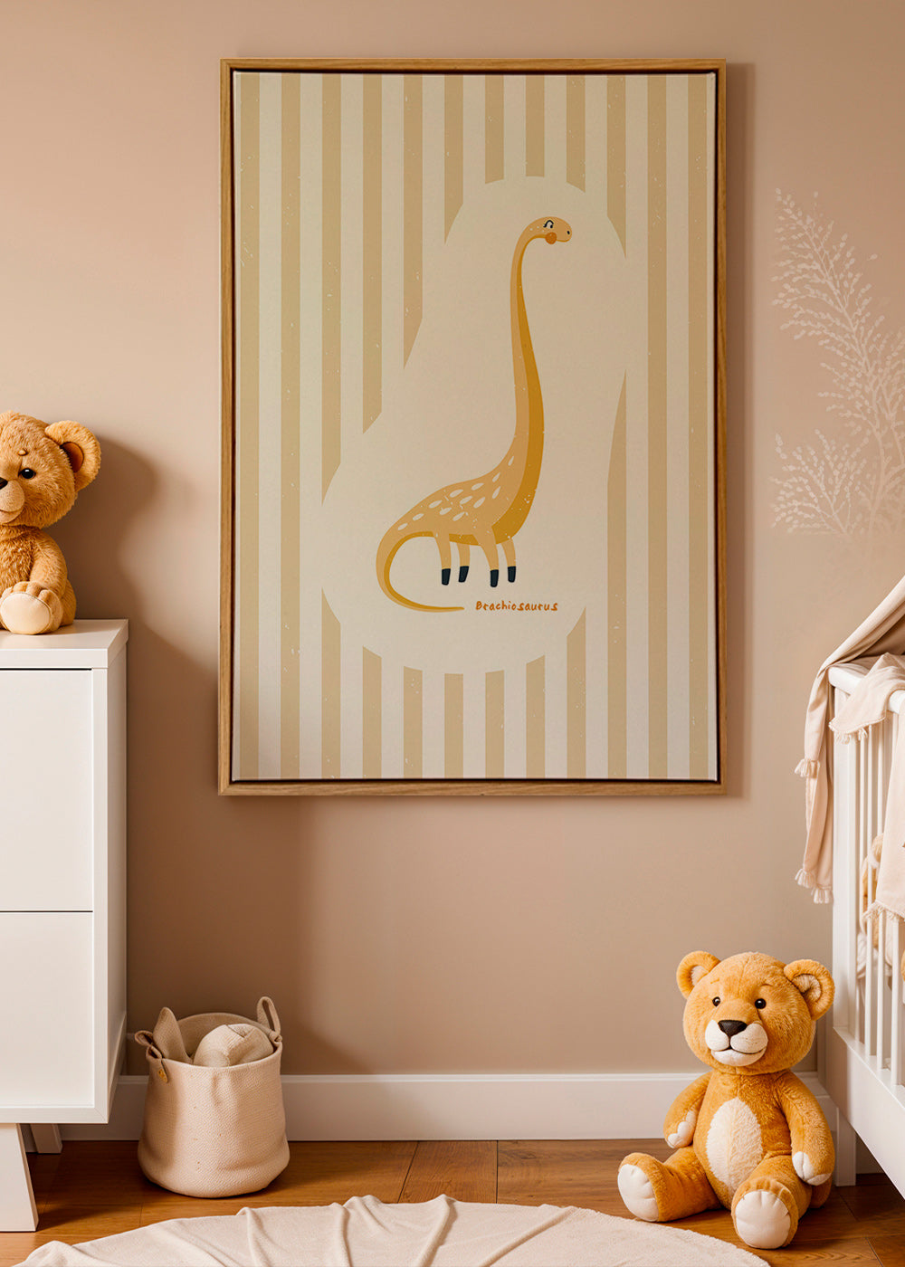 Barnposter Brachiosaurus gul