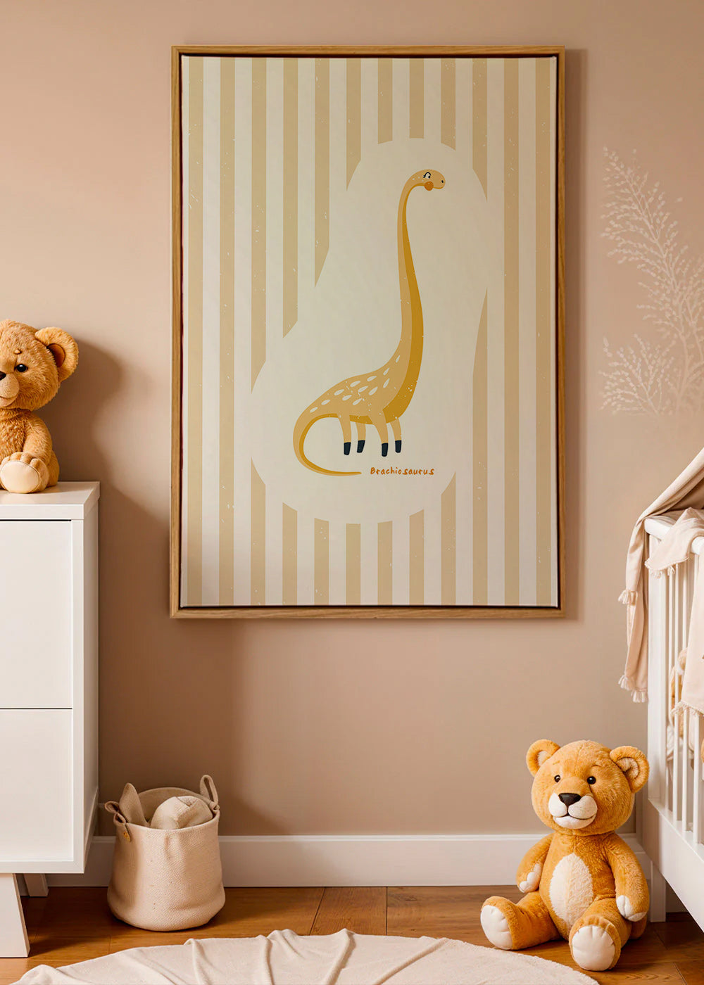 Barnposter Brachiosaurus gul