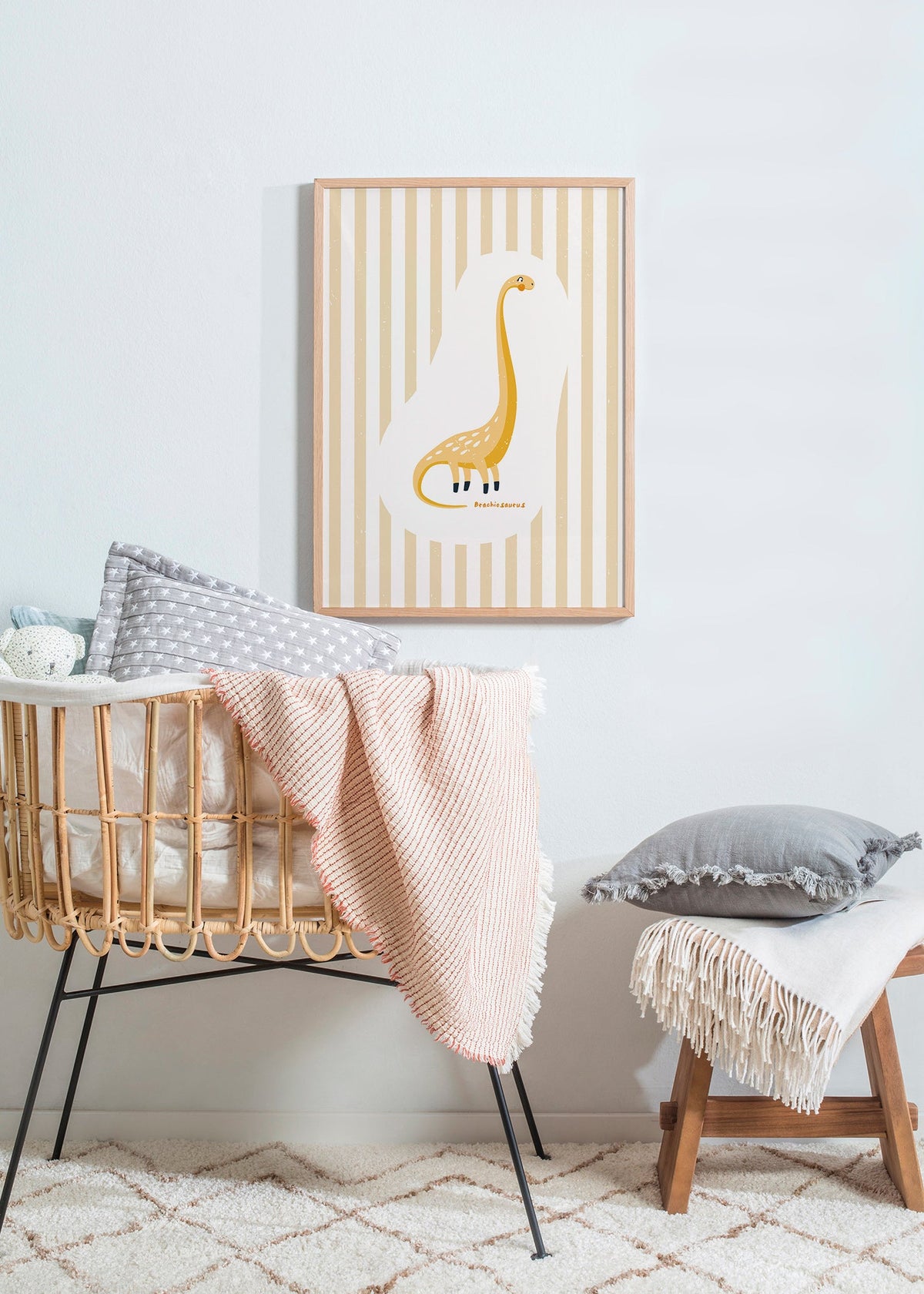 Barnposter Brachiosaurus gul