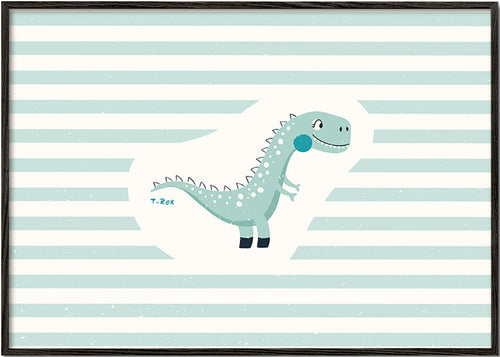 Barnposter T-Rex lekfull