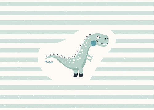 Barnposter T-Rex lekfull