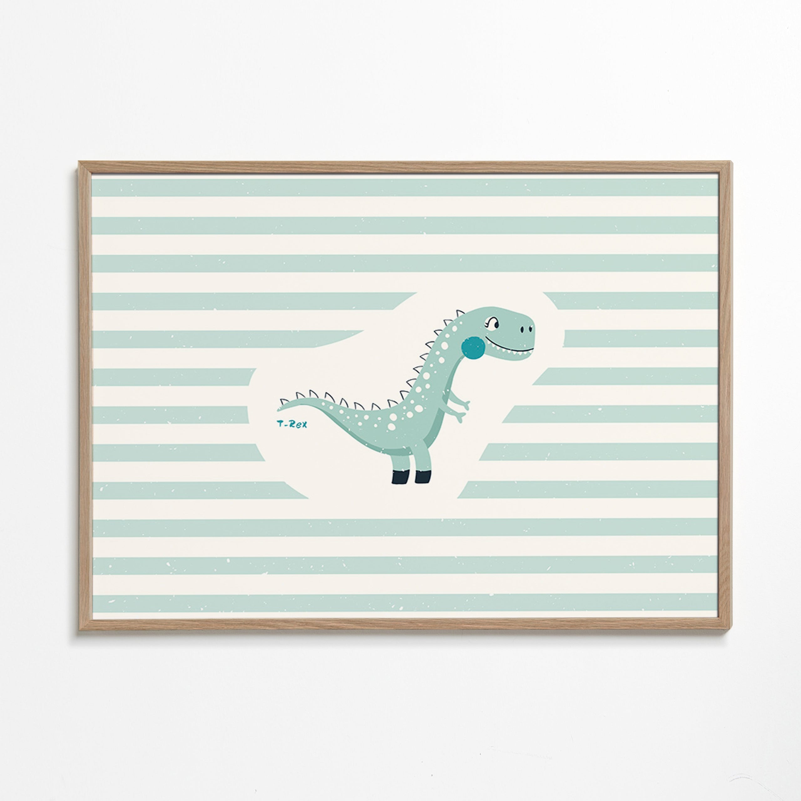 Barnposter T-Rex lekfull