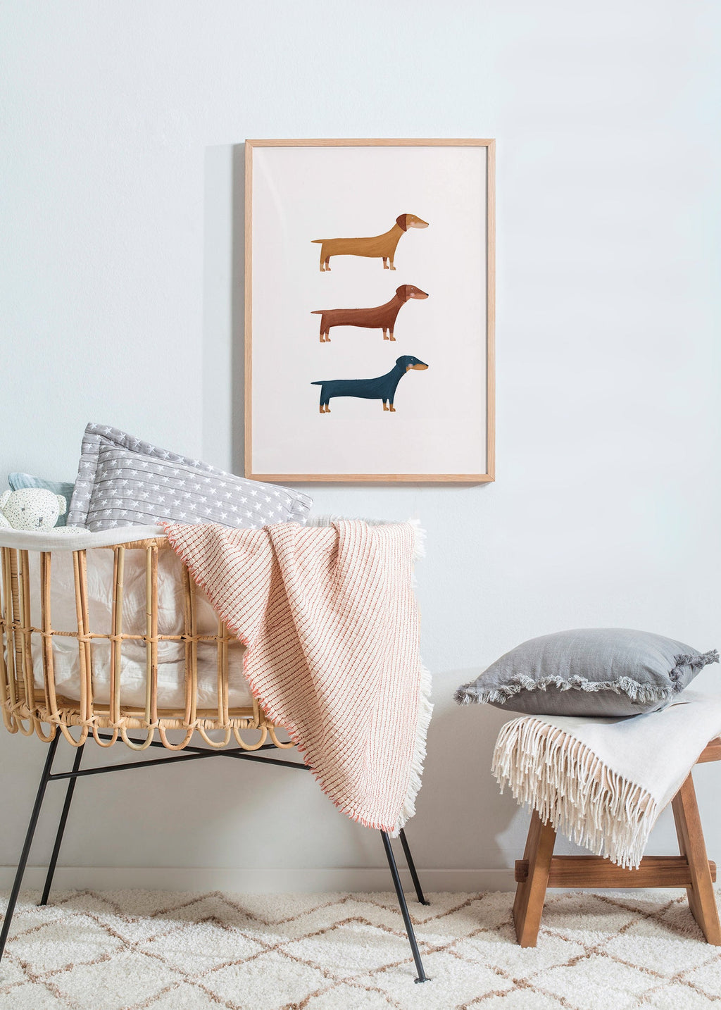 Konst med taxar i minimalistisk stil