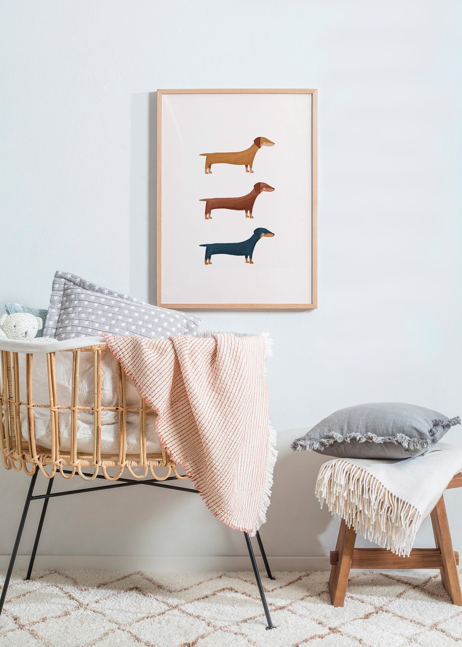 Konst med taxar i minimalistisk stil