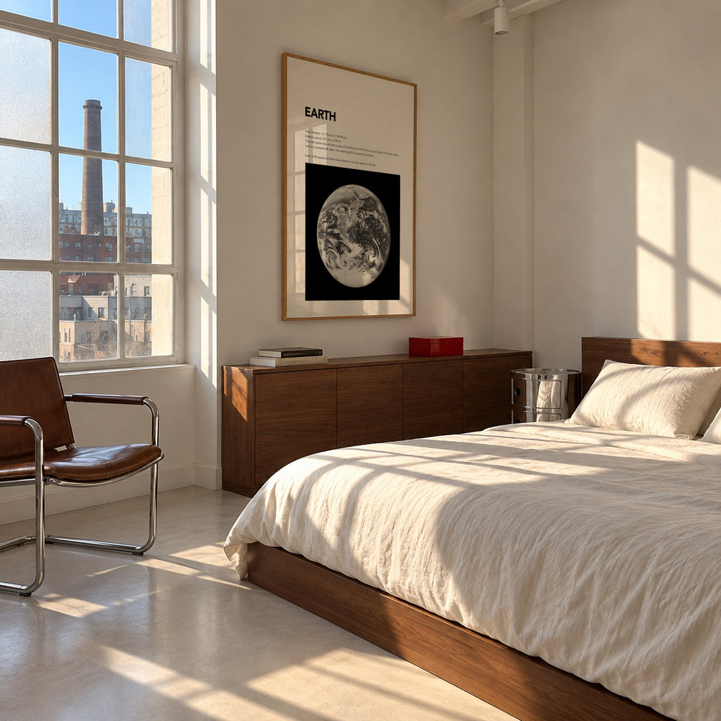 Earth - Framed poster in an interior
