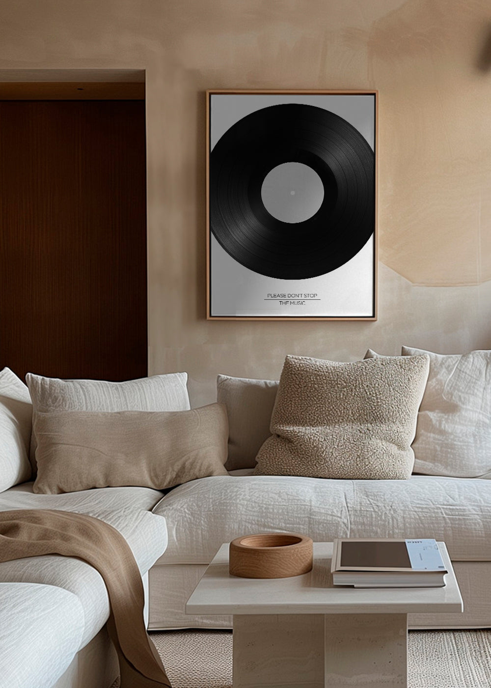 Vinylfotografi med typografi
