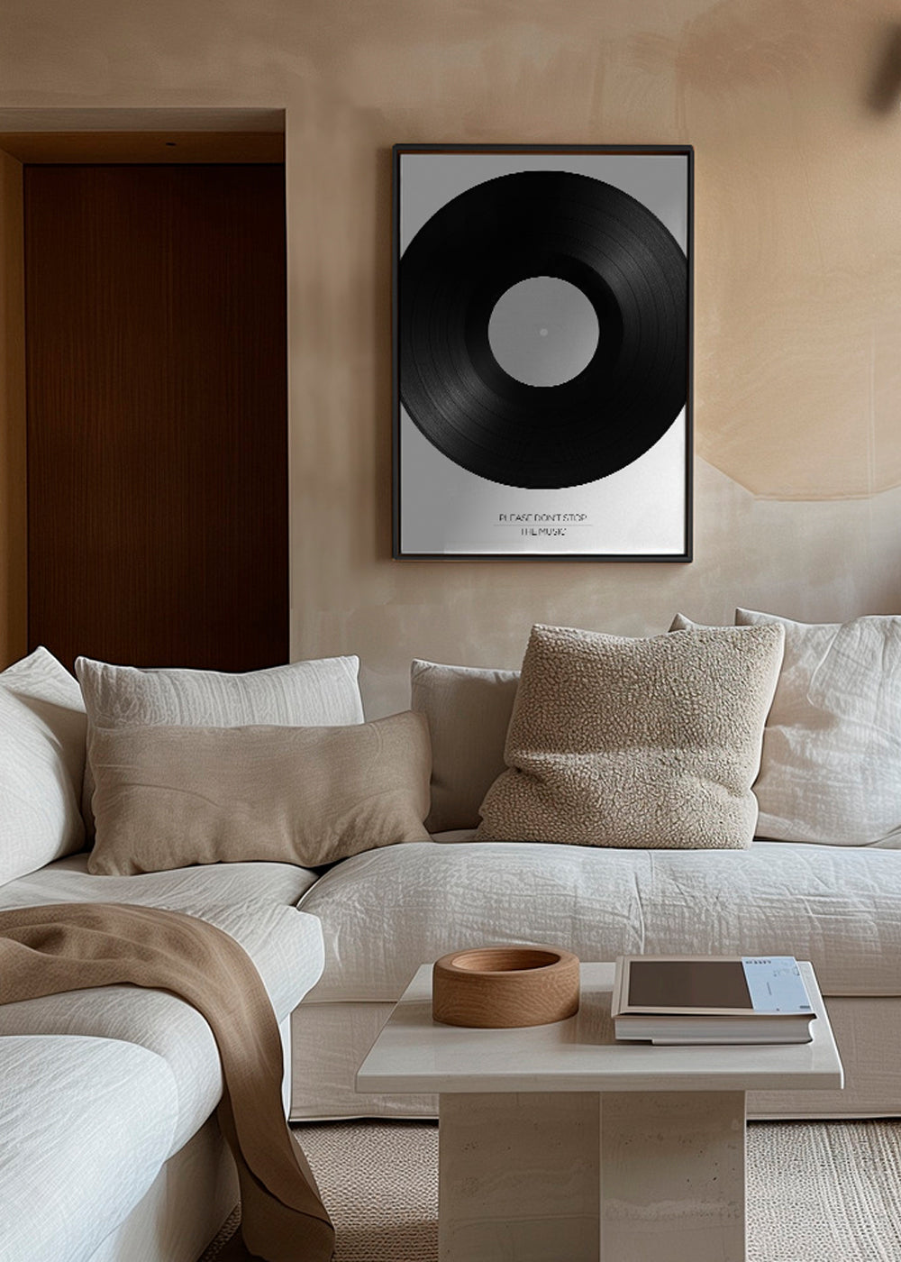 Vinylfotografi med typografi