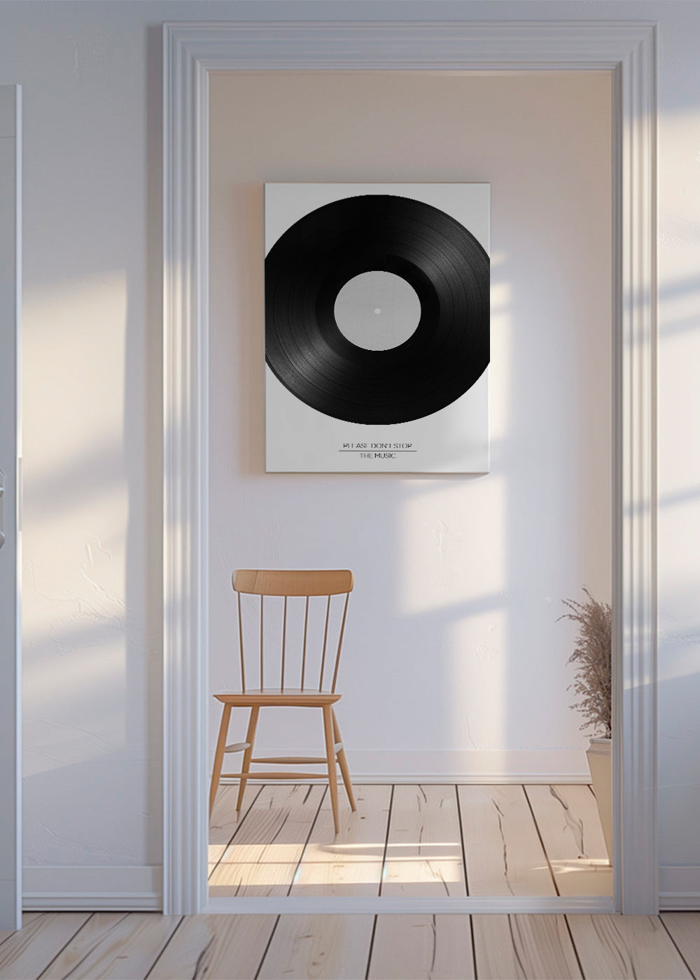 Vinylfotografi med typografi
