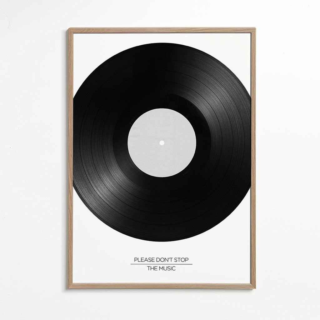 Vinylfotografi med typografi