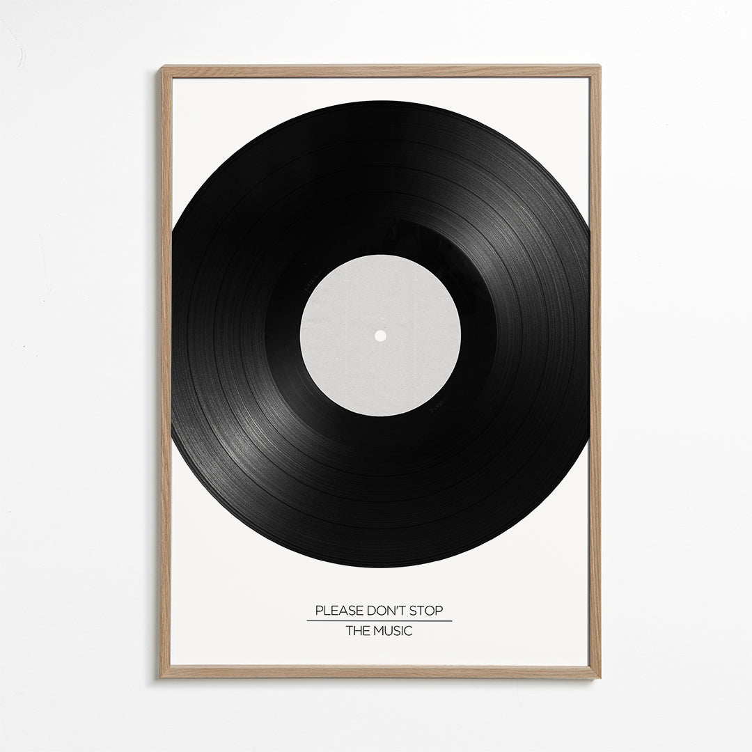 Vinylfotografi med typografi