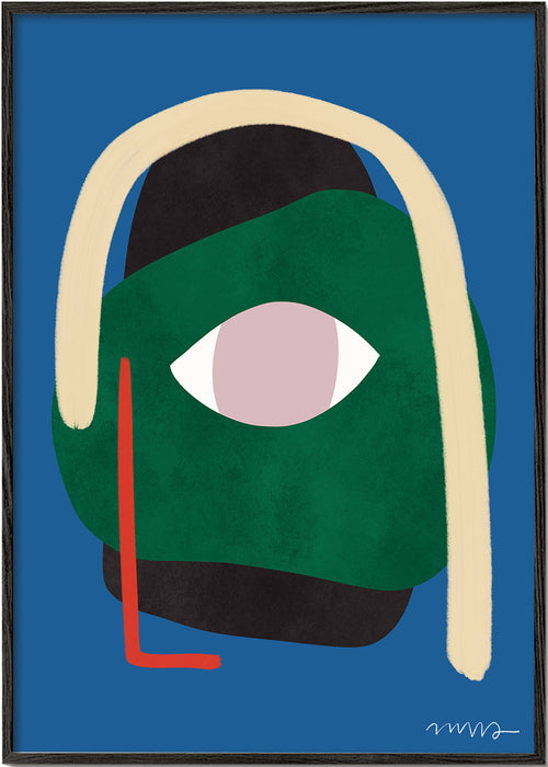 Illustration abstrakt ansikte
