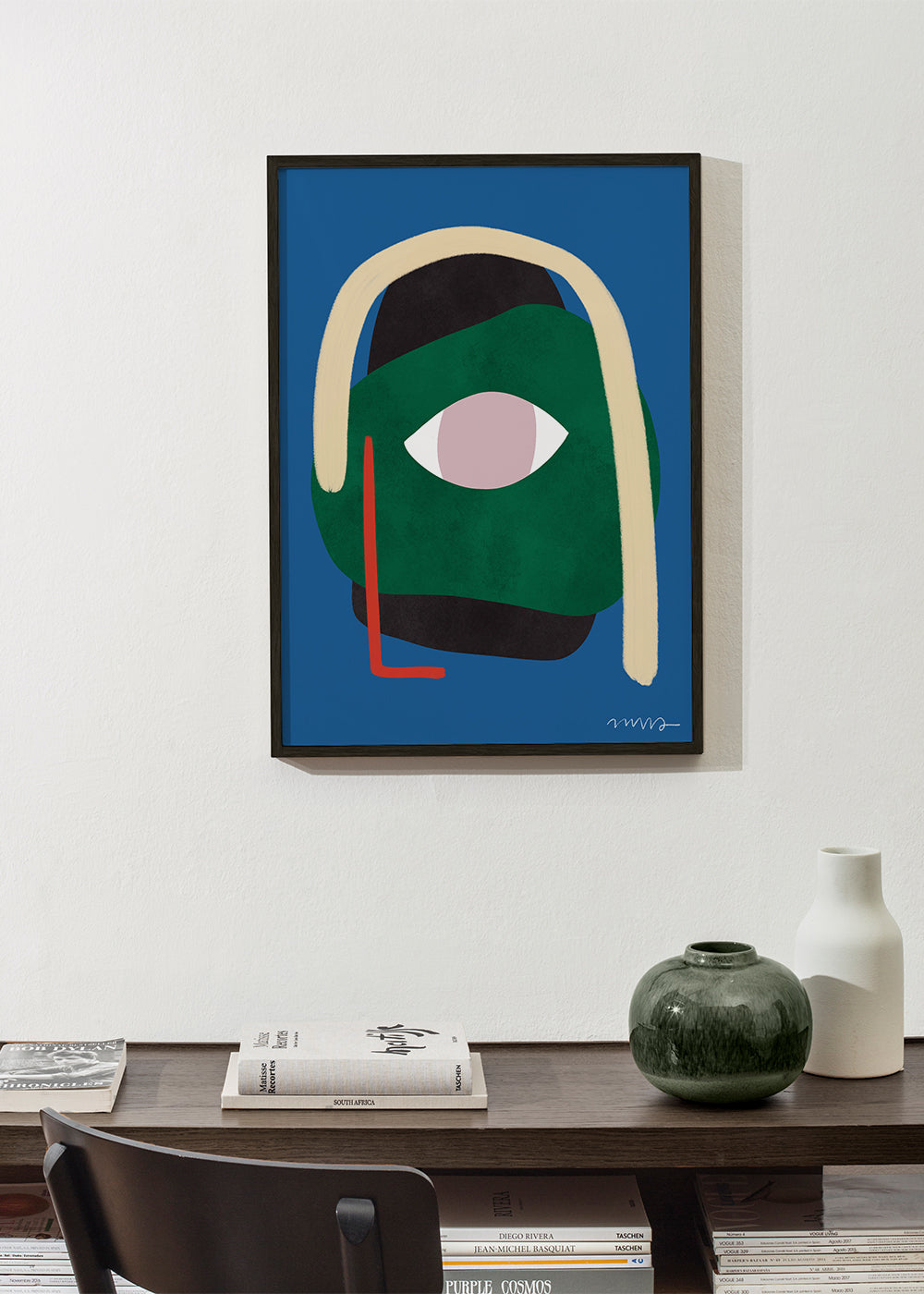 Illustration abstrakt ansikte