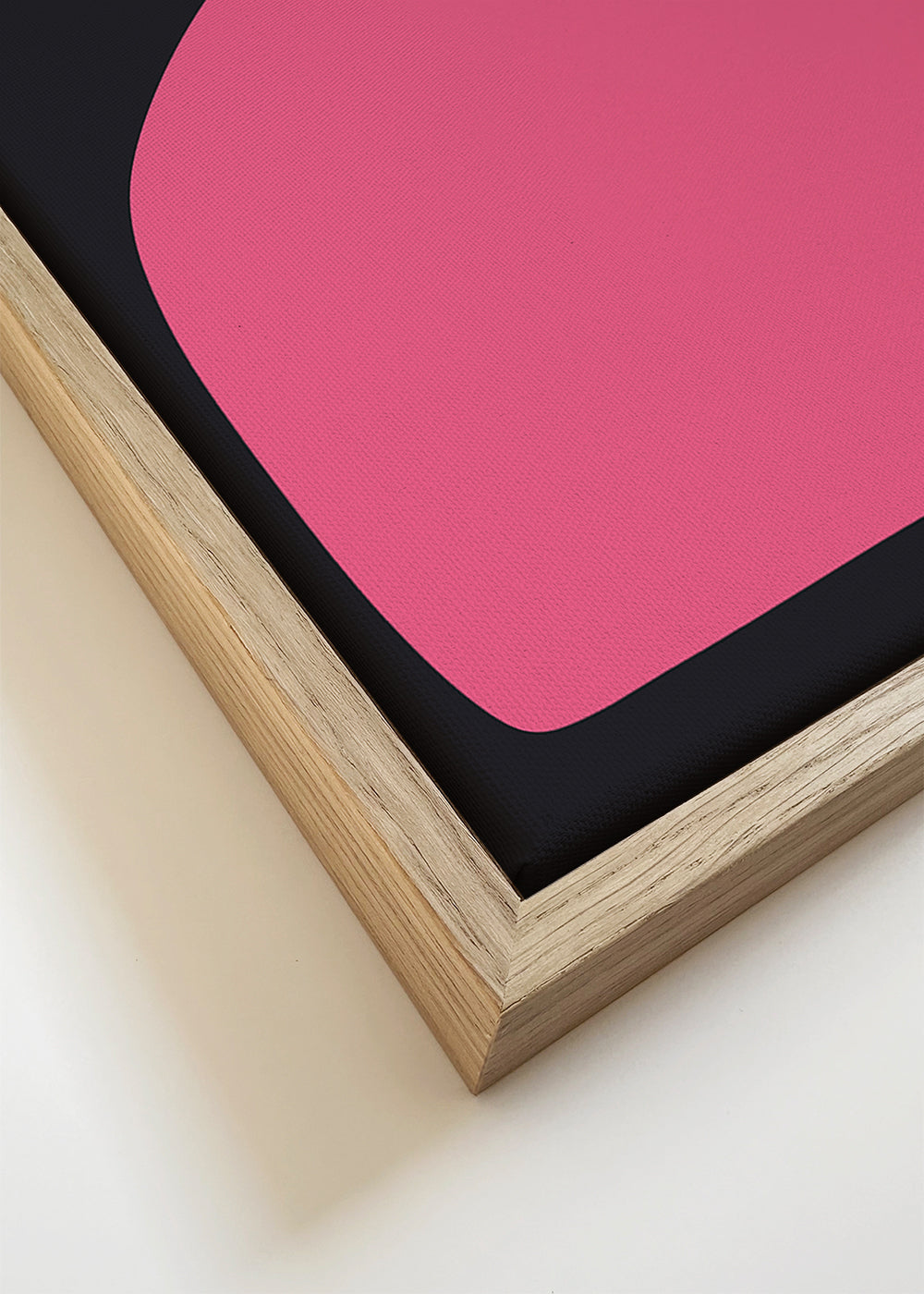 Botanisk poster rosa stiliserad blomma