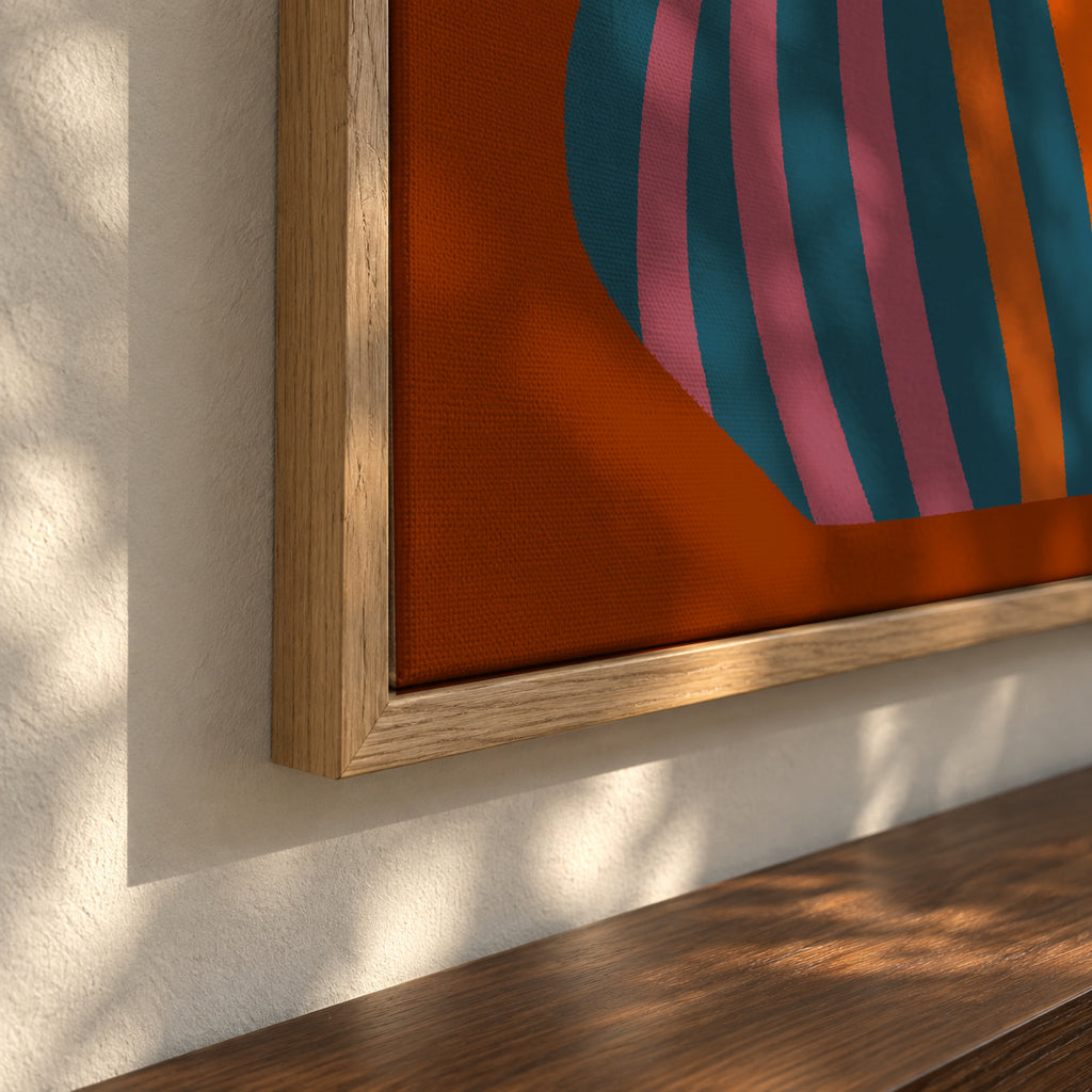 Provincial Vase 01 - Framed canvas detail