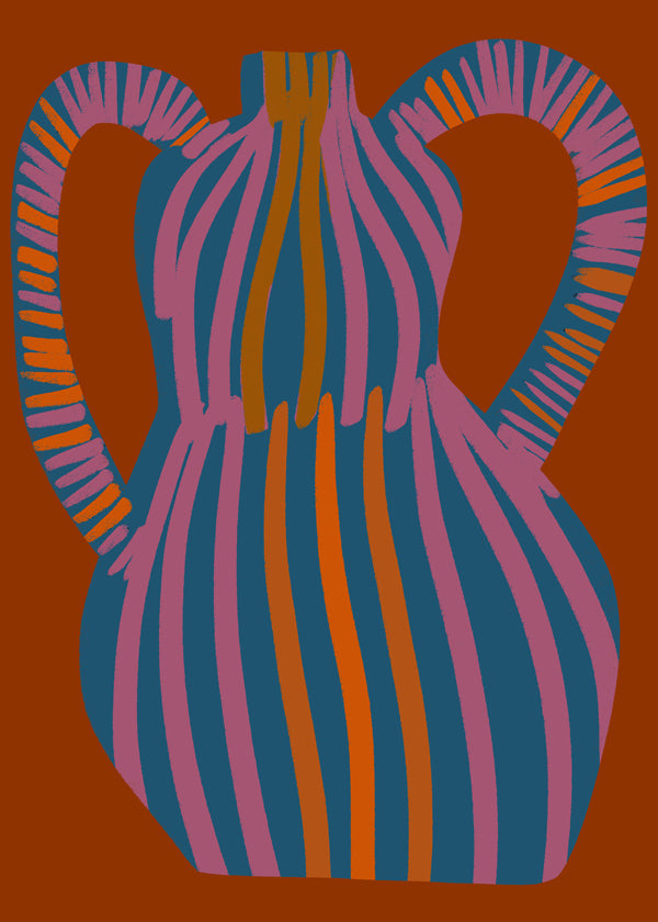 Illustration randig vas