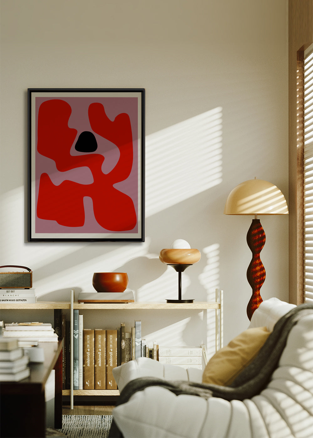 Zaaling 03 - Framed canvas in an interior
