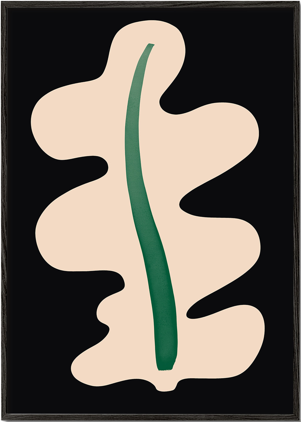 Botanisk poster abstrakt blad