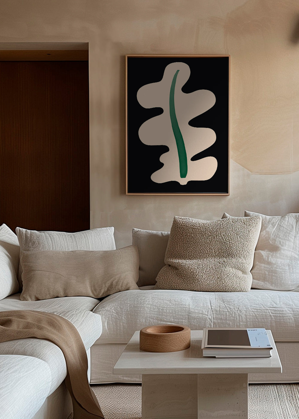 Botanisk poster abstrakt blad