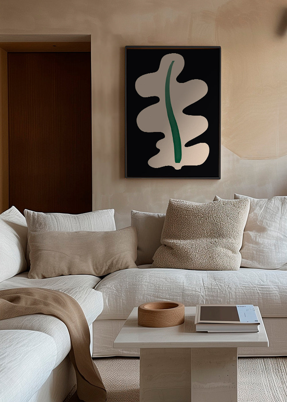 Botanisk poster abstrakt blad