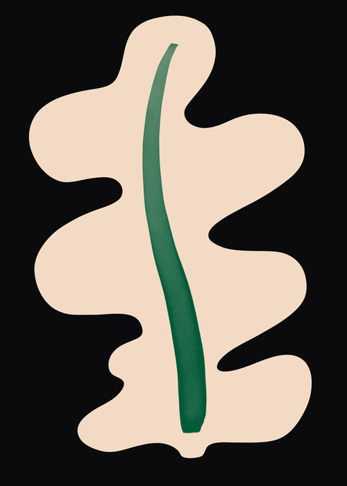 Botanisk poster abstrakt blad