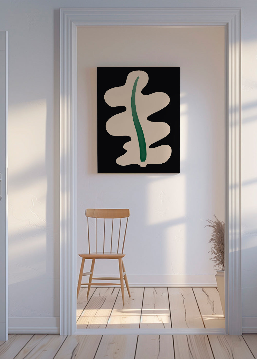 Botanisk poster abstrakt blad