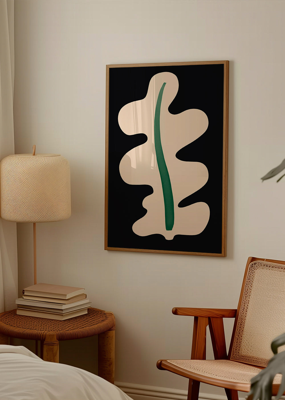 Botanisk poster abstrakt blad