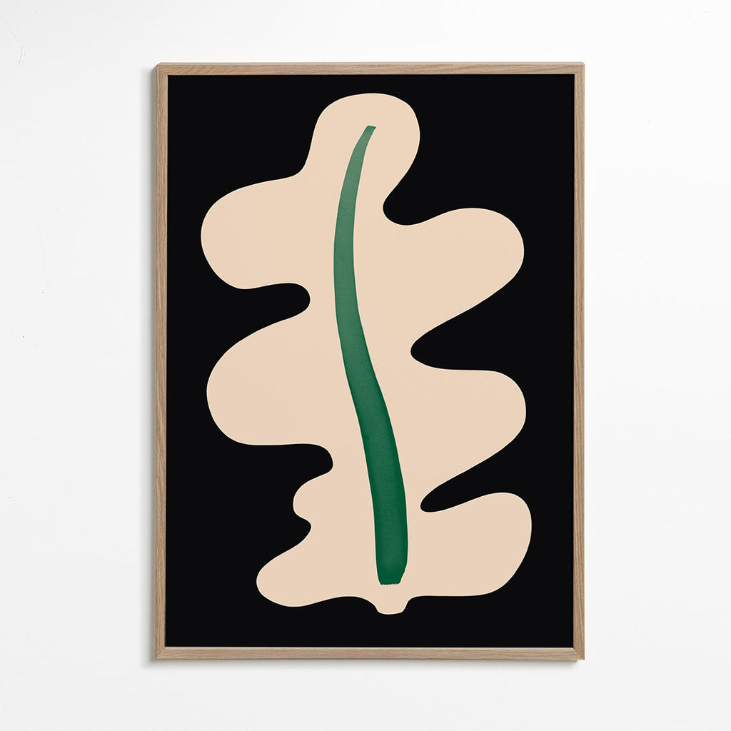 Botanisk poster abstrakt blad