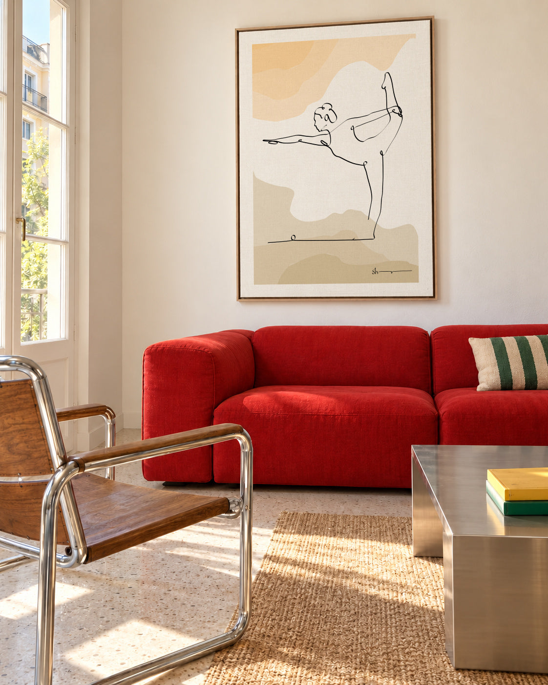 Lord of Dance Pose - Natarajasana - Framed canvas in an interior
