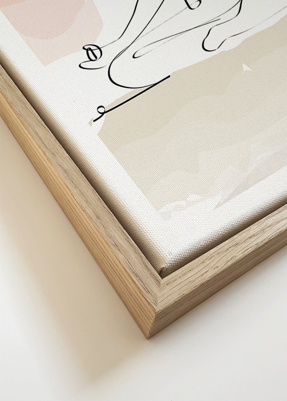 Avslappnat linjedesign: mediterande figur