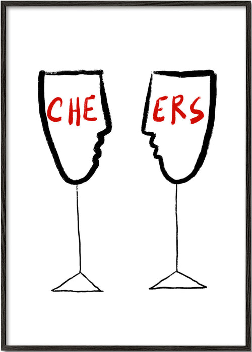 Kökskonst Cheers med profilglas