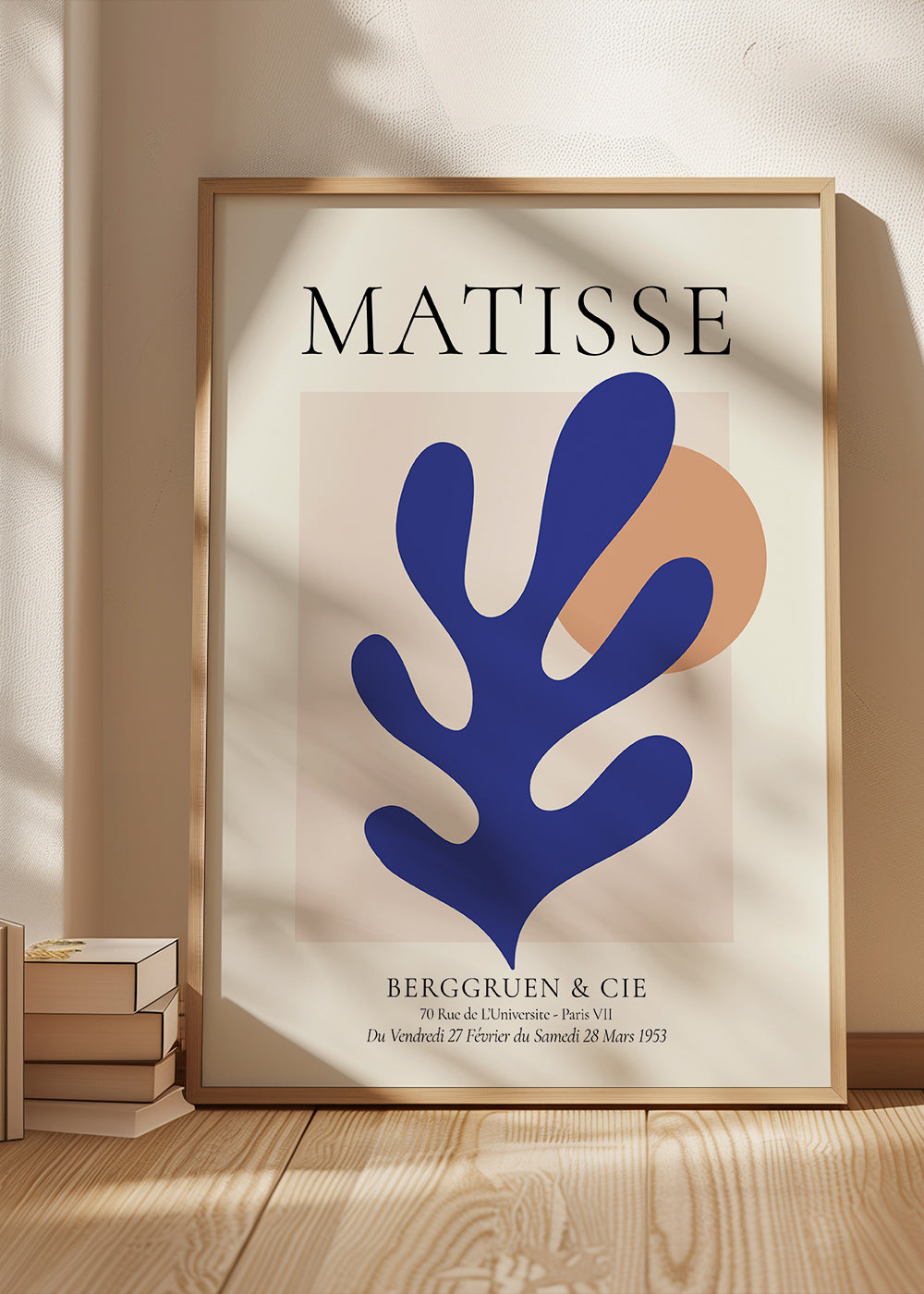 Illustration Matisse blått blad
