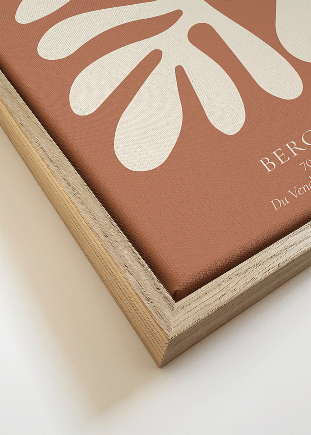 Botanisk poster Matisse: organiska utskärningar på terrakotta