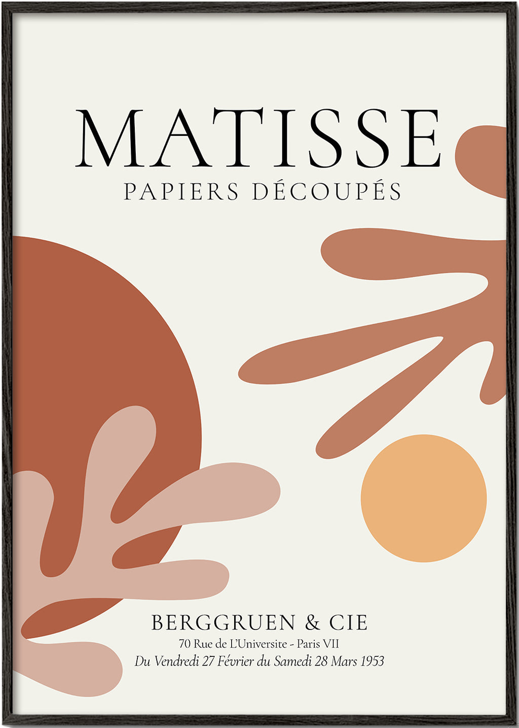 Vintageposter inspirerad av Matisse-utklipp