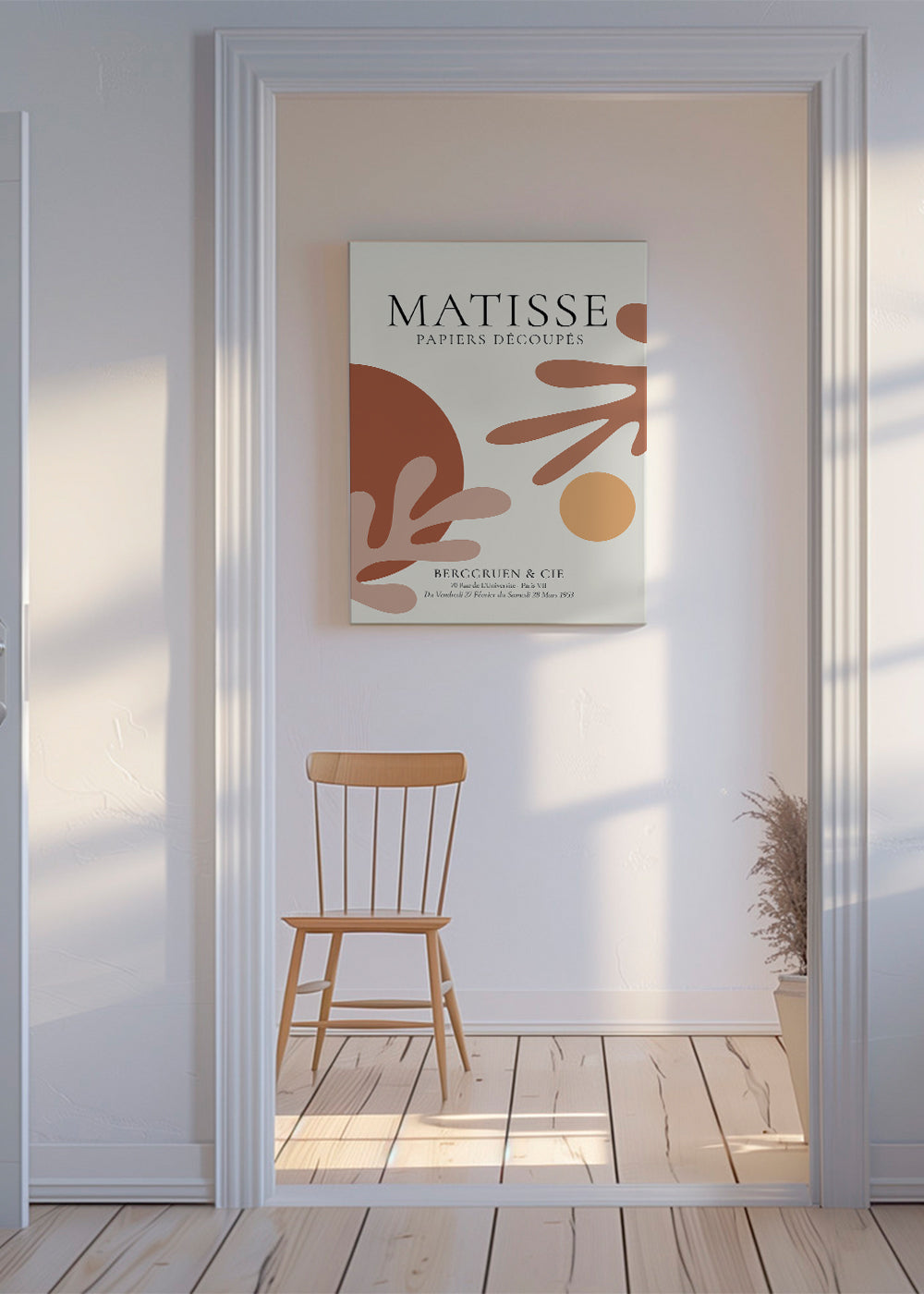 Vintageposter inspirerad av Matisse-utklipp