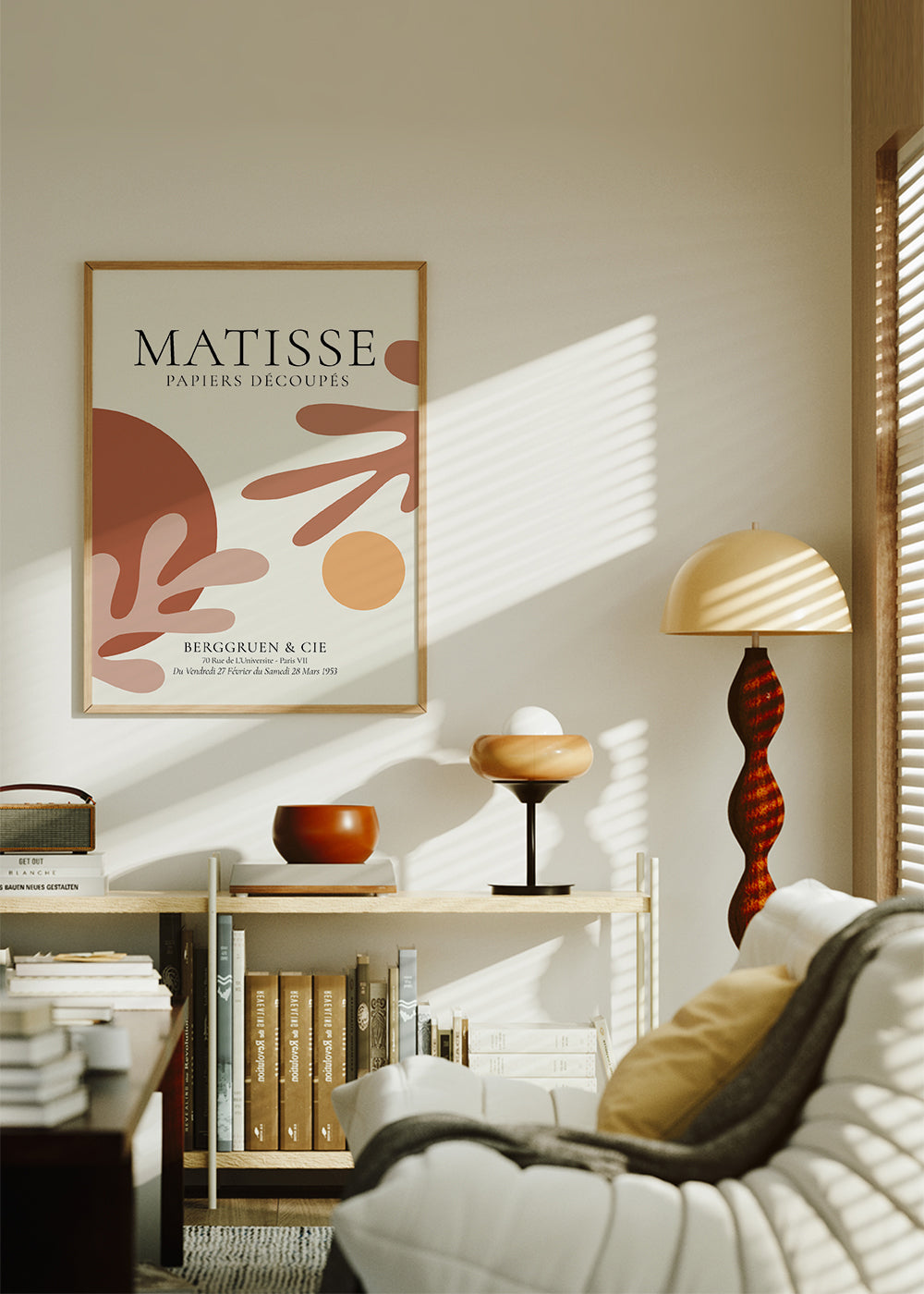 Vintageposter inspirerad av Matisse-utklipp